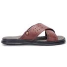 Chinelo Masculino Antistress de Couro Sola de Borracha Leve do 37 ao 46