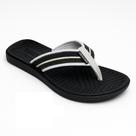 Chinelo Masculino Apuana Man Stripes Preto com Tira Detalhe em Lona Conforto Casual