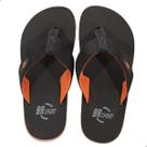 Chinelo Masculino Br Sports Gorgurao Preto e Laranja Chinelo Masculino Br Sports Gorgurao Preto e Laranja