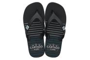 Chinelo Masculino Cartago Dakar - 10738 - Preto/Preto/Cinza