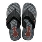 Chinelo Masculino Comfort Cartago Cinza Preto
