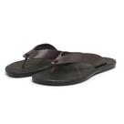 Chinelo Masculino Couro Confortável Macio Dia a Dia Lazer