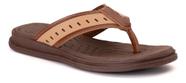 Chinelo Masculino de Couro Ortopédico Comfort Anti Estresse Anatômico