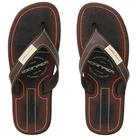 Chinelo Masculino Dedo Marrom Damper Slide Conforto Casual Estilo Couro