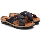 Chinelo Masculino Em Couro Legítimo: Estilo E Durabilidade Tamanho:38 BRCor:Preto