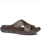 Chinelo Masculino Em Couro Leve Pegada 134102