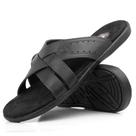 Chinelo Masculino em Couro Super Confortável LF4