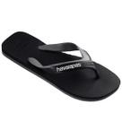 Chinelo Masculino Havaianas Dual Fc Preto/Cinza Chinelo Masculino Havaianas Dual Fc Preto/Cinza