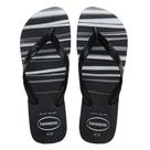 Chinelo Masculino Havaianas Top Basic Listras Preto e Branco