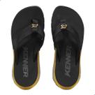 Chinelo Masculino Kenner Djh-02 Orak Preto e Bronze