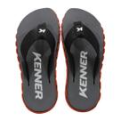 Chinelo Masculino Kenner Megah 02 Preto/Laranja/Cinza