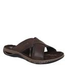 Chinelo Masculino Ortopédico Couro Confortável Pegada 131661