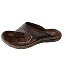 Chinelo Masculino Pegada Couro Amortecimento Conforto