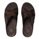 Chinelo Masculino Pegada Couro Anilina Duas Tiras Marrom