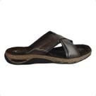 Chinelo masculino Pegada Couro em X Amortech 131661