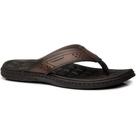 Chinelo masculino pegada em couro super confortável 131221.01