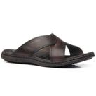 Chinelo Masculino Pegada Slide Couro Casual 533302