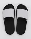 Chinelo masculino rider feel slide preto/branco - n. 43/44
