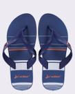 Chinelo masculino rider feel urban 12318 - azul com laranja -