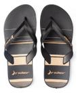 Chinelo masculino rider feel urban 12318 - preto c/ bege -