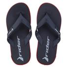 Chinelo Masculino Rider RW II Preto e Vermelho - 12480