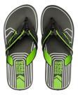 Chinelo masculino rider way logo 12272 preto / verde