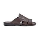 Chinelo Masculino Sandália Em Couro Casual Slide Confortável Elegante Clássica