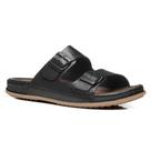 Chinelo Masculino Slide Couro Preto Pegada 134851-03