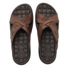 Chinelo Masculino Slide Dia a Dia Conforto Couro Pegada