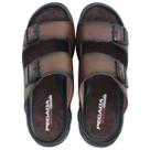 Chinelo Masculino Slide Gaspea Casual Dia a Dia em Couro com Fivelas Ultra Conforto Pegada 134106