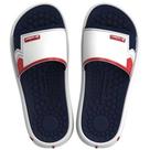 Chinelo Masculino Slide Pump II Branco Azul Vermelho Rider 12424-BE930