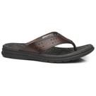 Chinelo Masculino Wave Couro Pinhão Pegada 134202-01