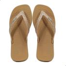Chinelo Melissa Sun Long Beach II Adulto Bege/Bronze