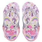 Chinelo Menina Bebê Sandália Unicórnio Arco-Íris Magicc Baby