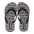 Chinelo Menina Infantil Molekinha Preto e Branco