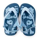 Chinelo menina ipanema baby c/ elástico dino azul 27011 -