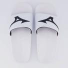Chinelo Mizuno Slide Basic Branco e Preto