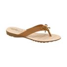 Chinelo Modare Feminino Camel Rasteirinha De Dedo Conforto