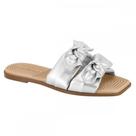 Chinelo Moleca 5558.104.30835 Slide Metalizado Tope Feminino