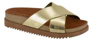 Chinelo Moleca Dourado de X -