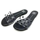 Chinelo moleca slide cristal feminino
