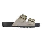 Chinelo Moleca Slide Duas Tiras Feminino Dourado