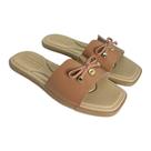 Chinelo Moleca Slide Verniz Nancy Com Laço Feminina