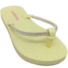 Chinelo Molekinha Infantil com Tiras em Cristal Pérola