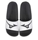 Chinelo mz slide basic - branco/preto/preto