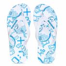 Chinelo Netflix Round 6 Vault Branco e Azul - Masculino