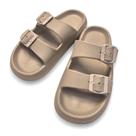 Chinelo Nuvem Extra Macio Ajustável Soft Walk Saúde Store Bege -