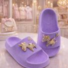 Chinelo Nuvem Infantil Menina Luxo Sandalia Papete Criança Menina Brilho Pinjentes Sortidos