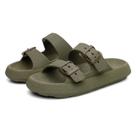 Chinelo Nuvem Ortopedico Tira Dupla Verde Militar Tamanho: 34/35Cor:Verde