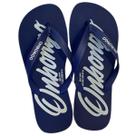 Chinelo Onbongo Original Azul Marinho Com Onbongo Em Branco